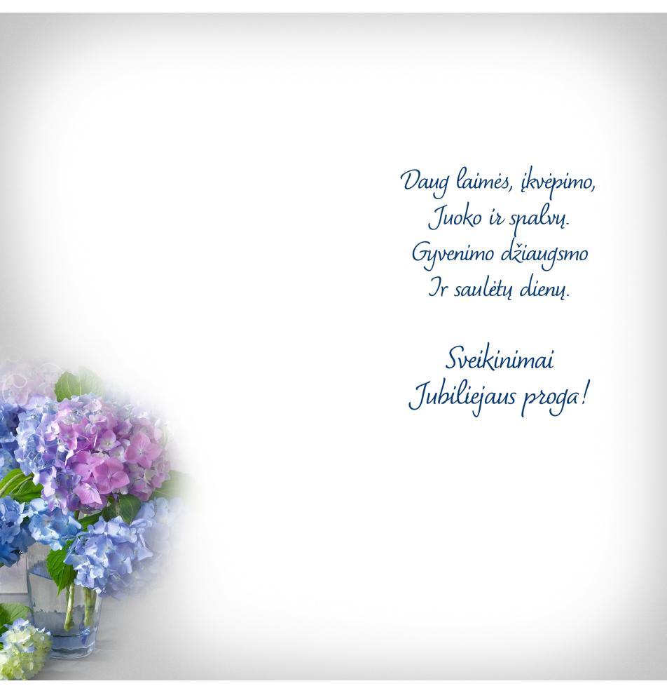 Double card, print inside