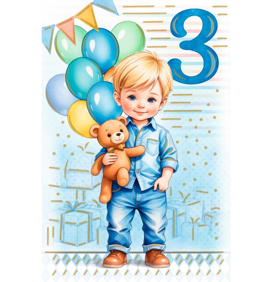 Standard double card, print inside