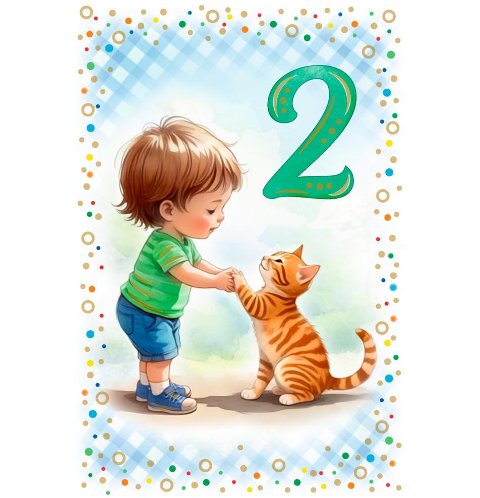 Standard double card, print inside