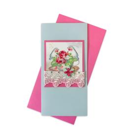 Handmade double folded card RD 1264