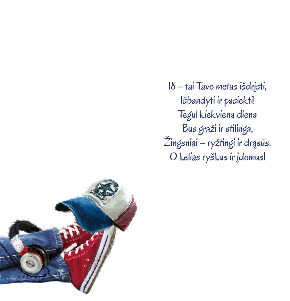 Double card, print inside