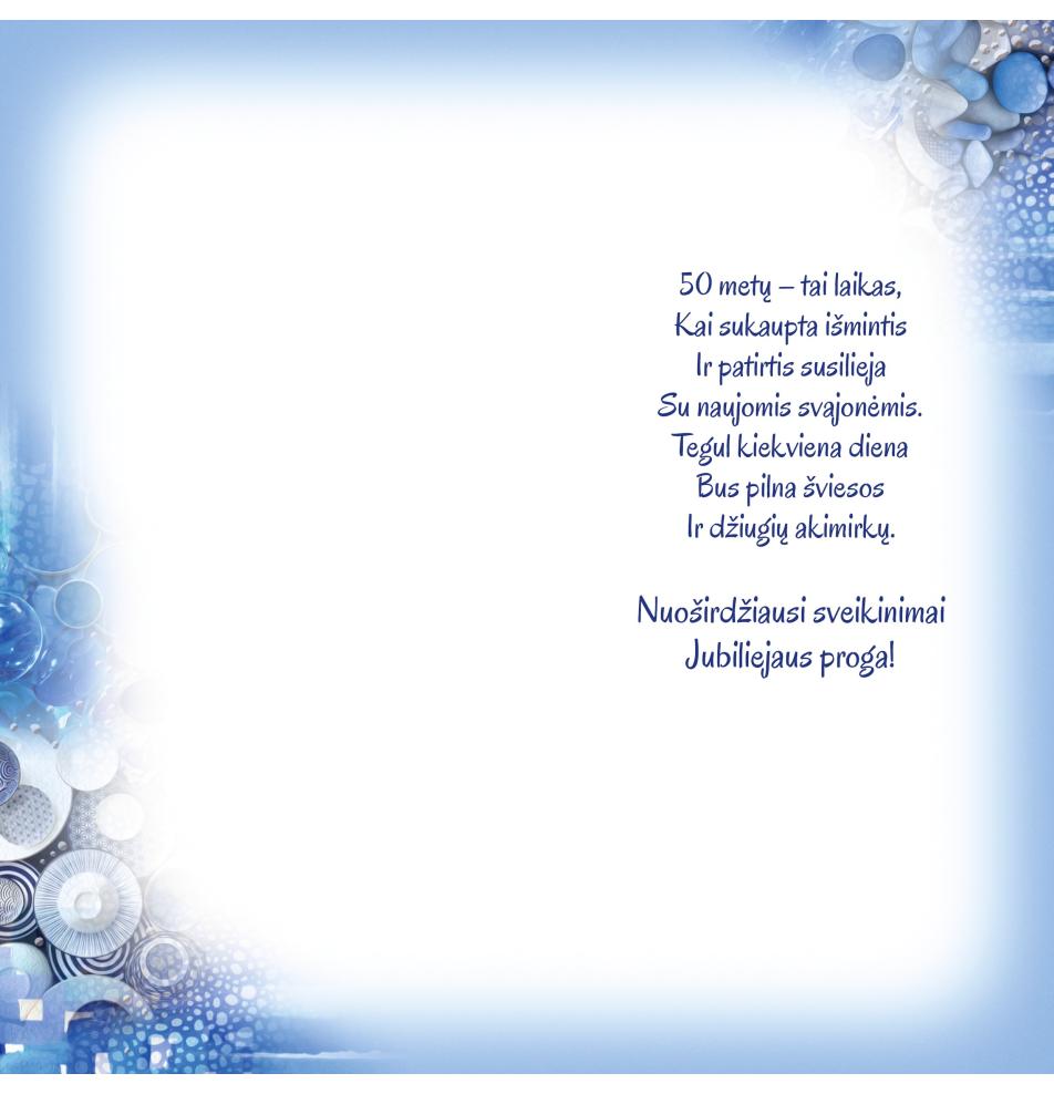 Double card, print inside