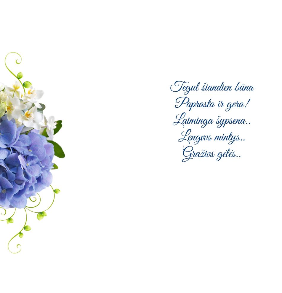 Double card, print inside