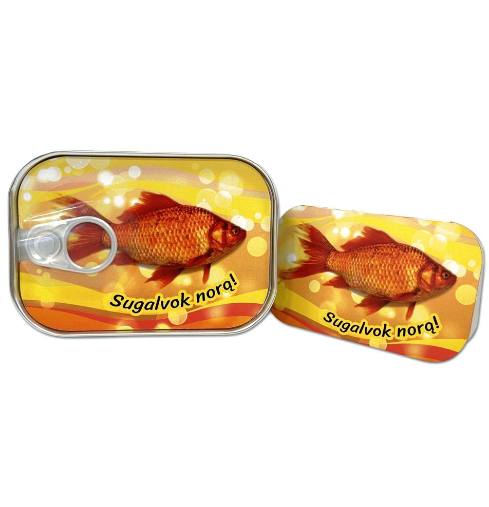 Sveikinimas konservų dėžutėje