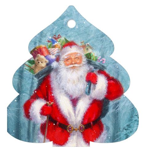Gift card, small, double (figural)
