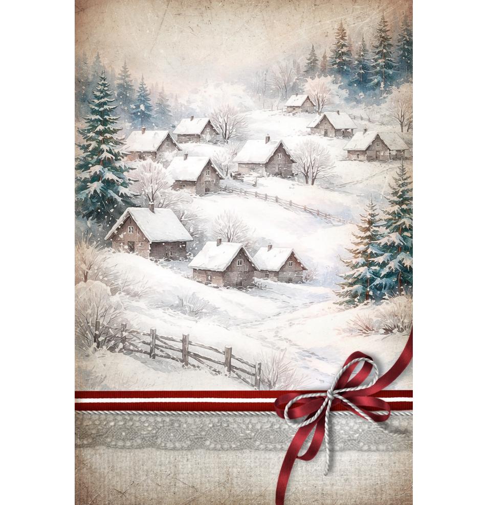 Double card, with envelope, in cooperation with Ziedot.lv
