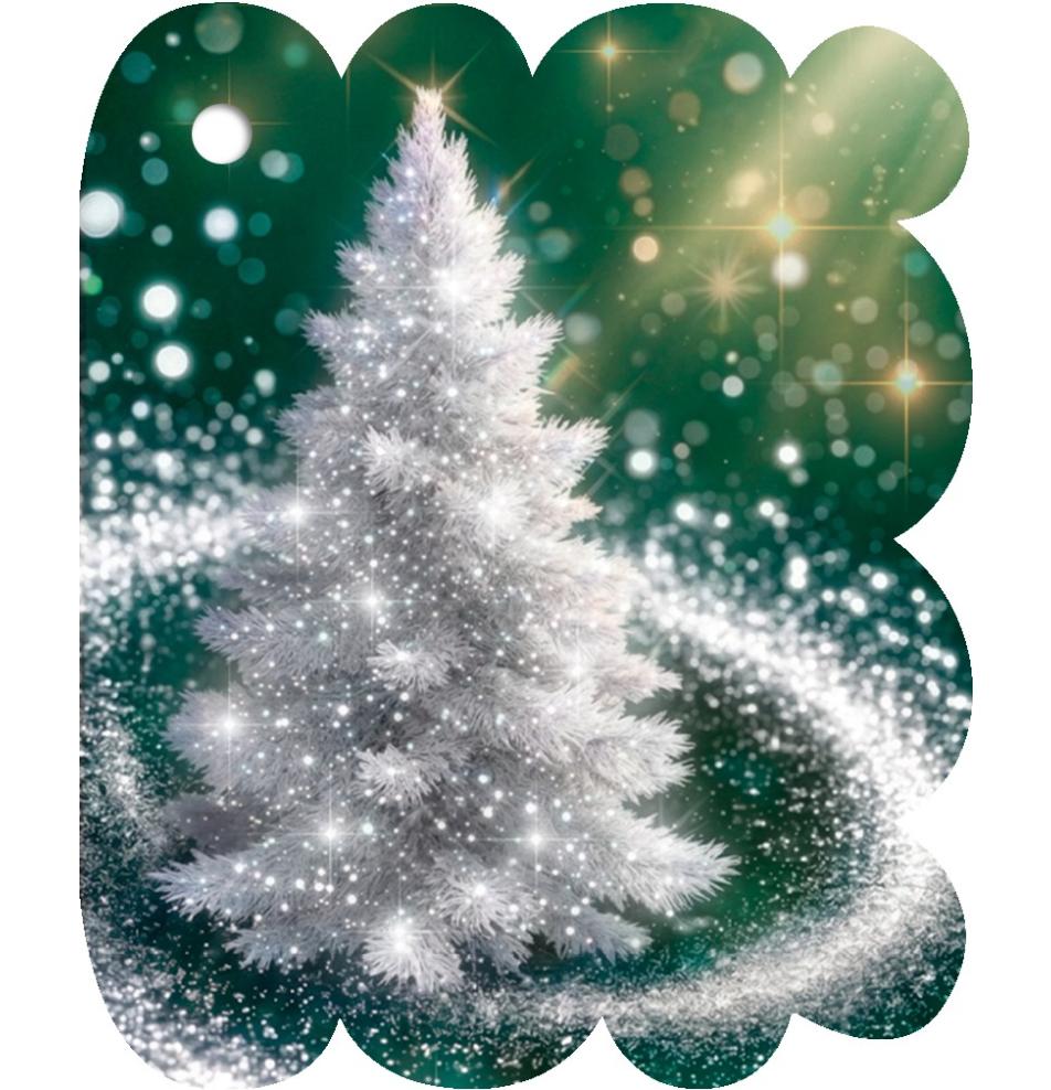 Gift card, small, double (figural)