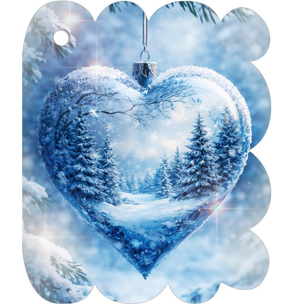 Gift card, small, double (figural)