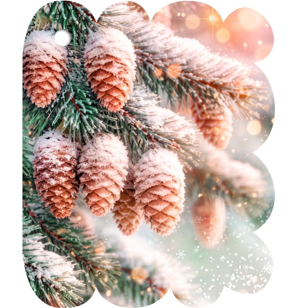 Gift card, small, double (figural)