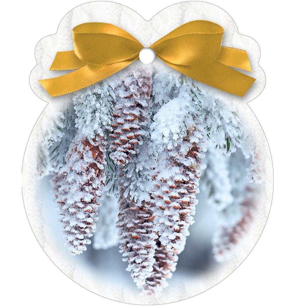 Gift card, small, double (figural)