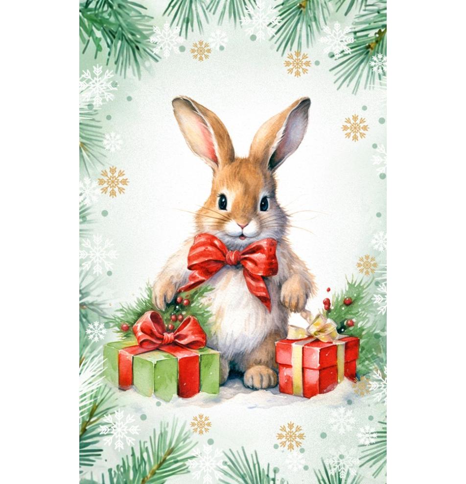 Gift card, small, double (figural)