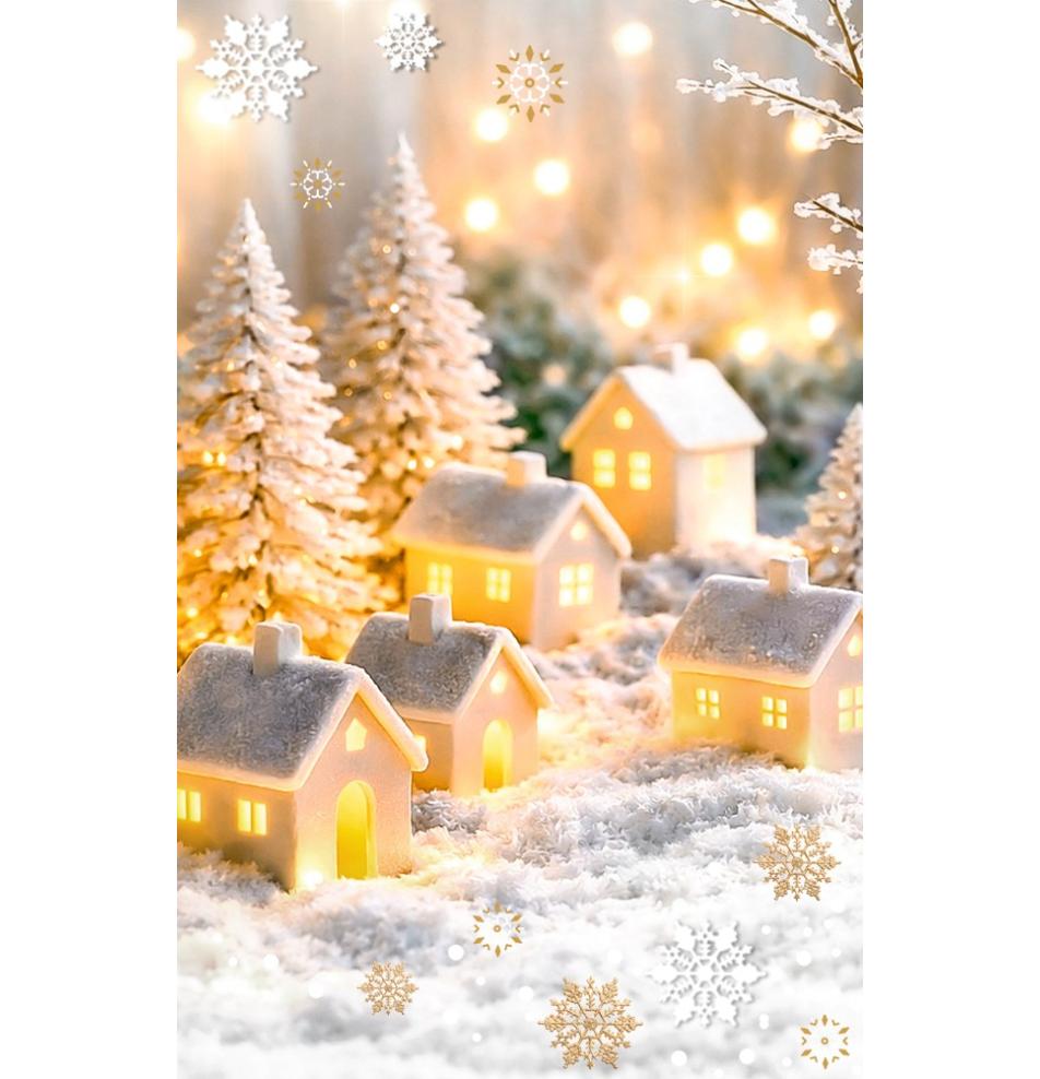 Gift card, small, double (figural)