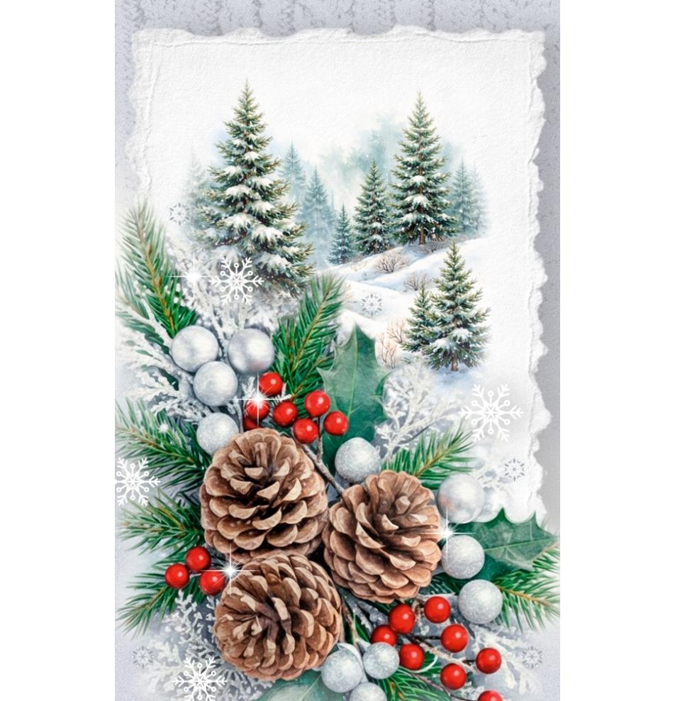 Gift card, small, double (figural)
