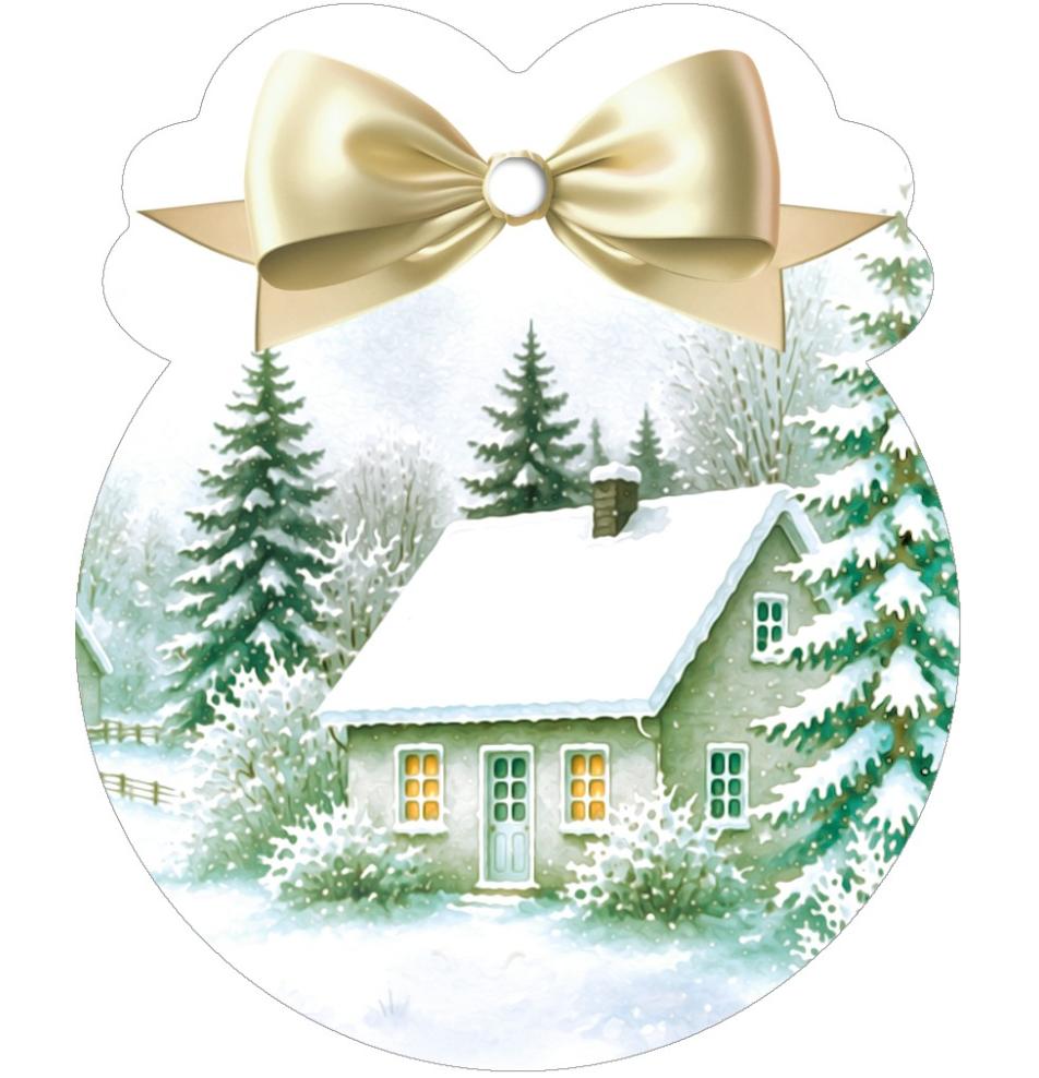 Gift card, small, double (figural)