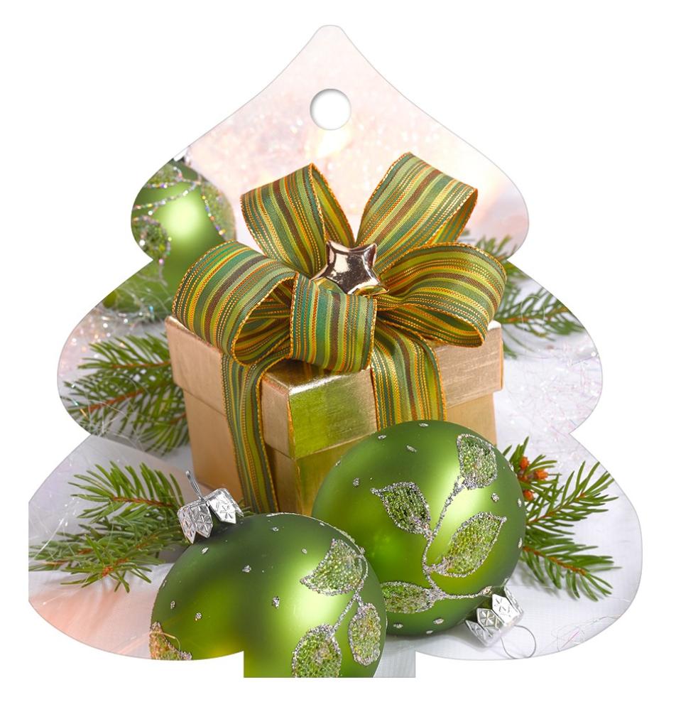 Gift card, small, double (figural)