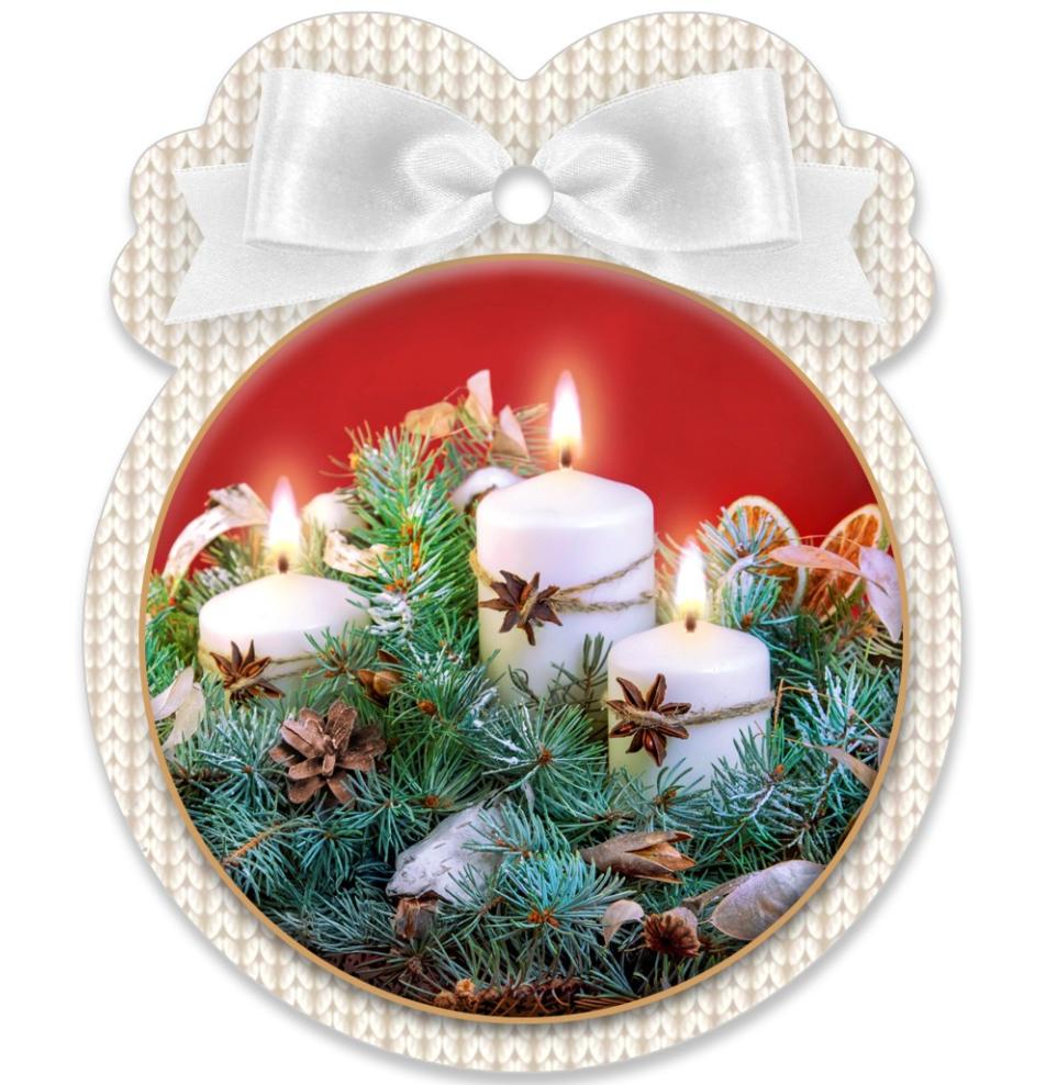 Gift card, small, double (figural)