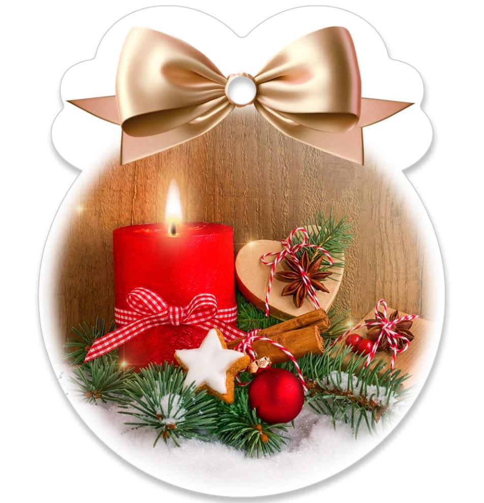 Gift card, small, double (figural)