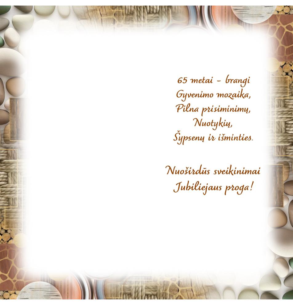 Double card, print inside