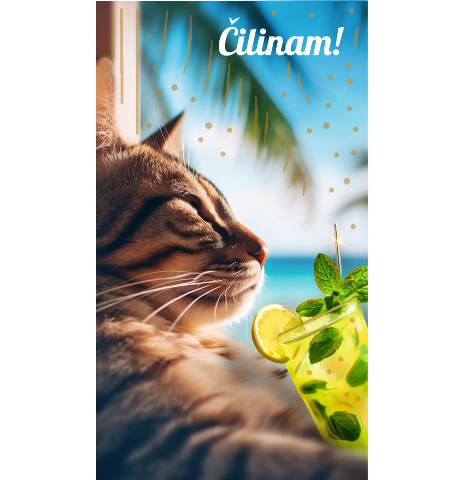 Atvirukas dekoratyvinis pinigams