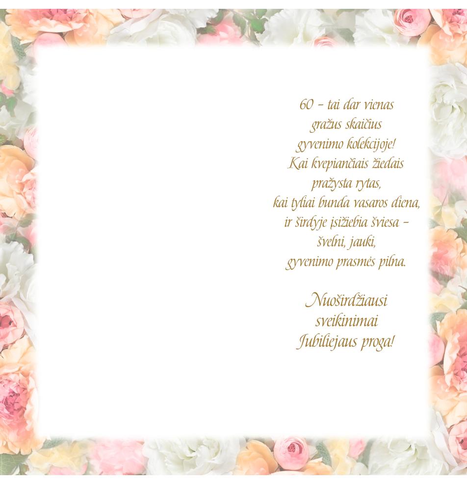 Double card, print inside