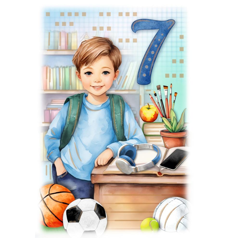 Standard double card, print inside