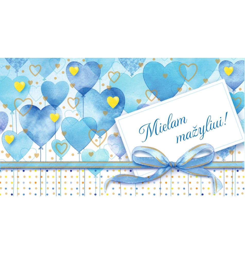 Atvirukas dekoratyvinis pinigams