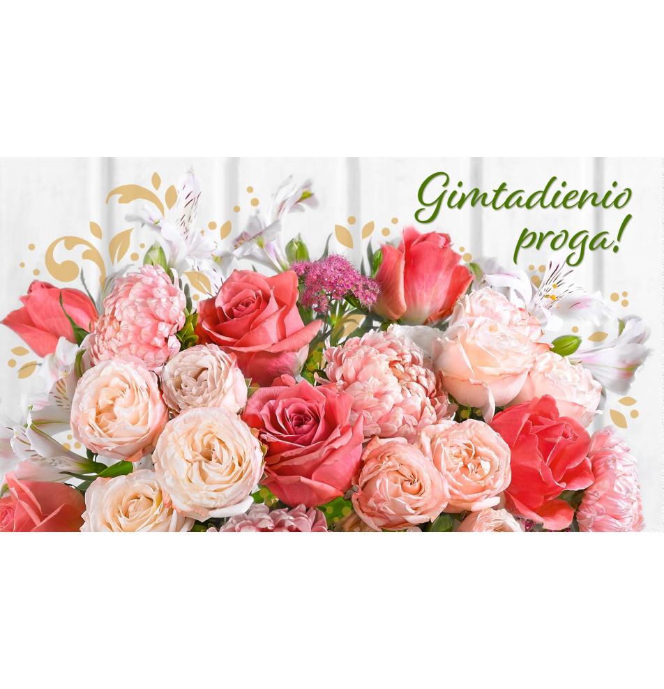 Atvirukas dekoratyvinis pinigams