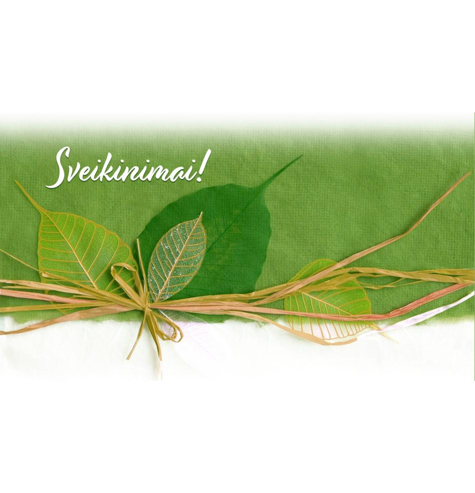 Atvirukas dekoratyvinis pinigams