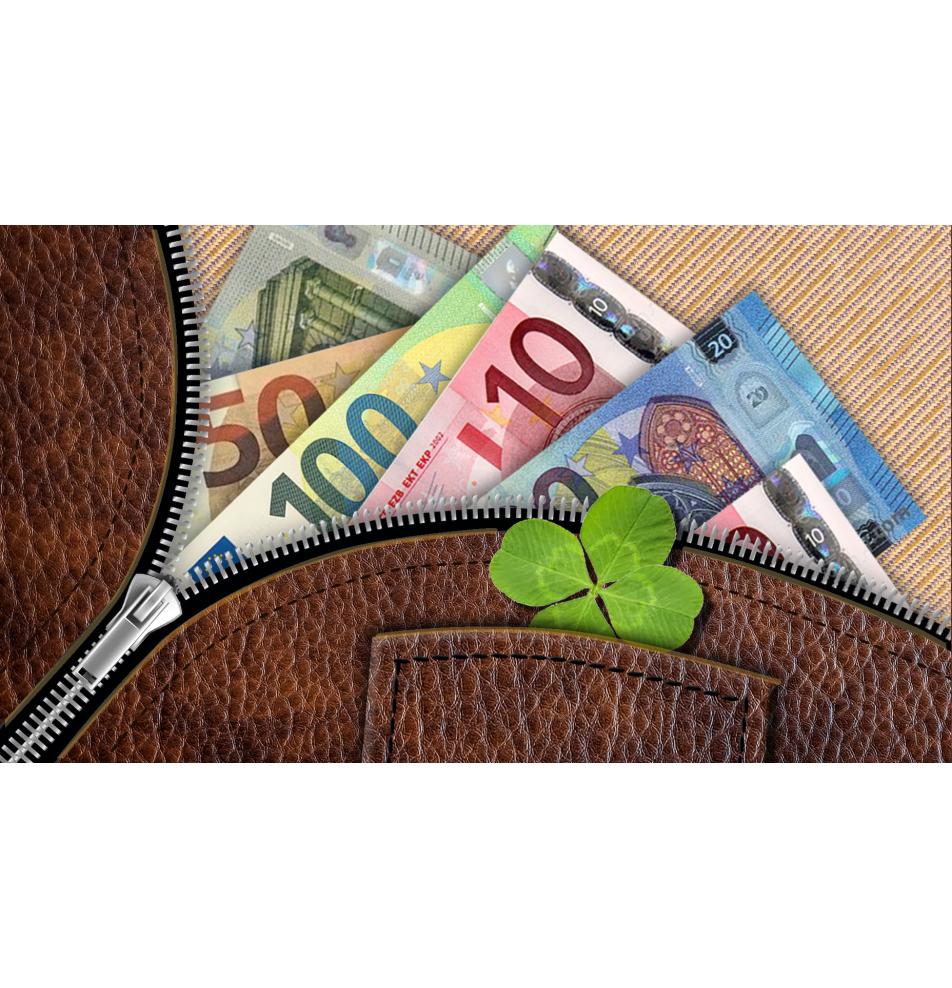 Atvirukas dekoratyvinis pinigams