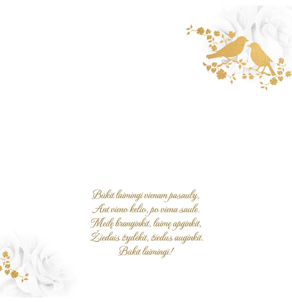 Double card, print inside