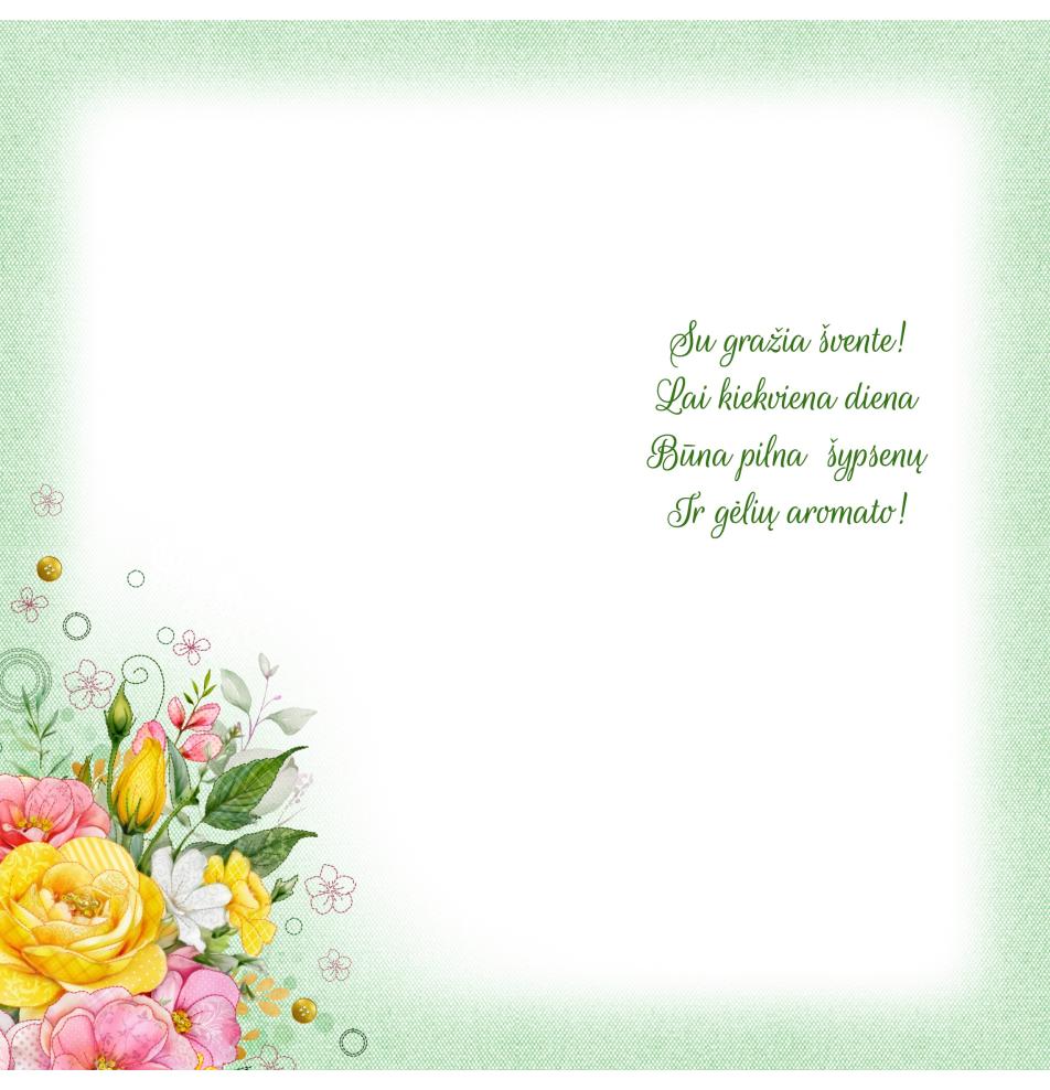 Double card, print inside